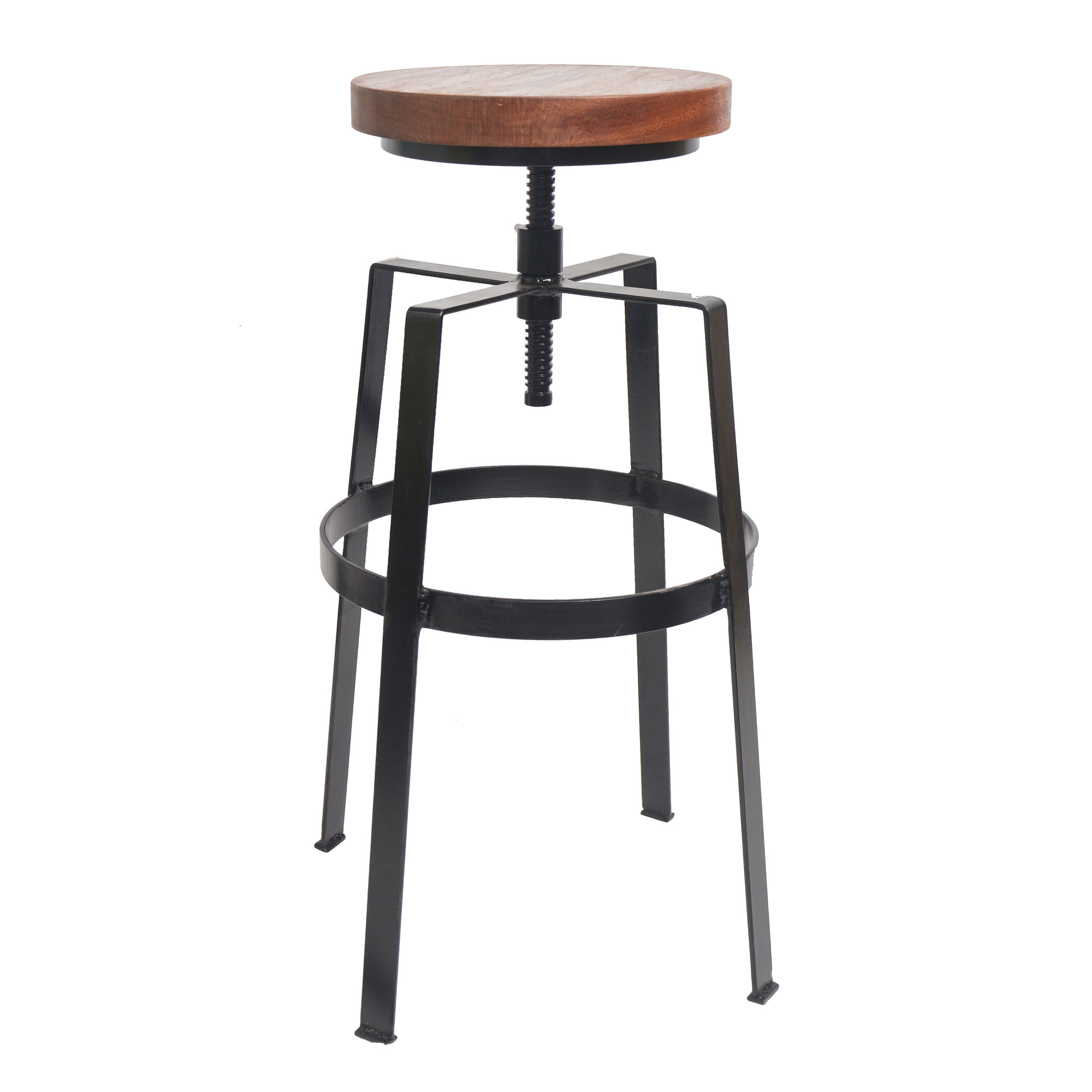 Banco Bar METHOME de Metal Regulable Negro