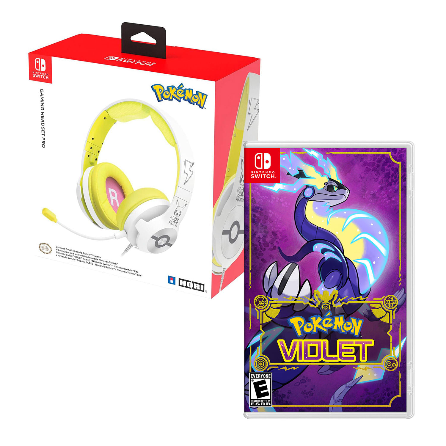 Audifono Gamer Pro Pokémon Pikachu 025 Pop + Pokemon Violet