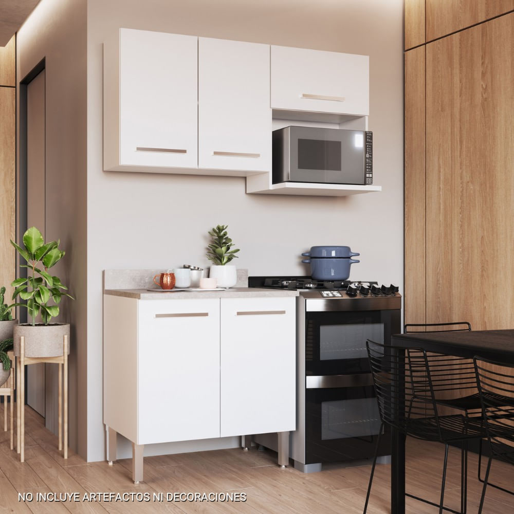 Mueble de Cocina Modular Orange para Microondas 140cm Blanco - Promart