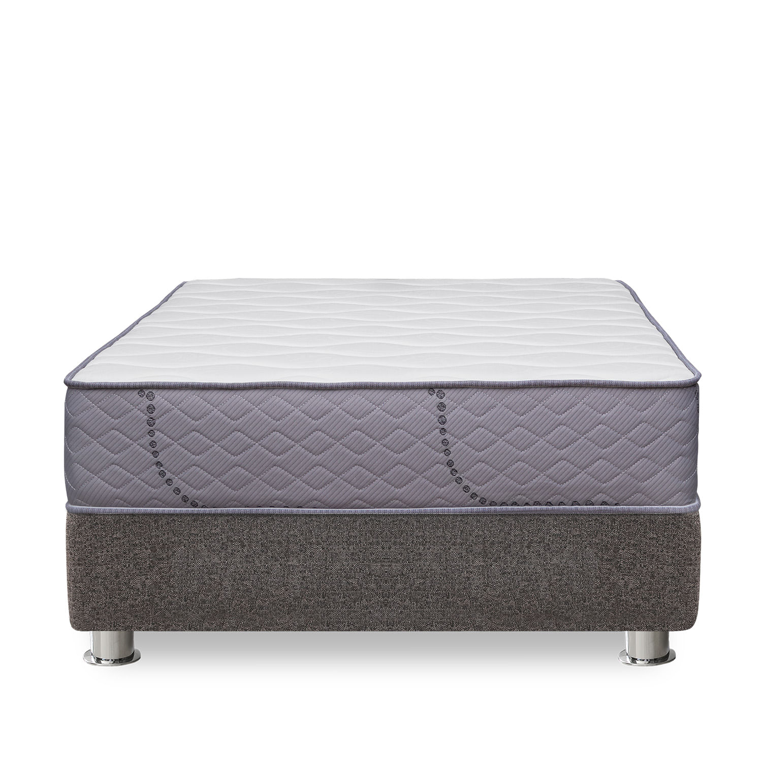 Cama Box Tarima FORLI Capella SS Queen + 2 Almohadas + Protector