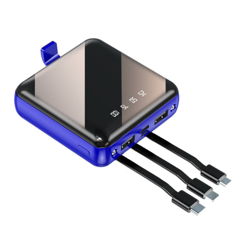 Cargador portatil 6000mah con cable y linterna Miccell - Promart
