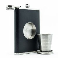 Licorera Bolsillo Wiskera 8 Onzas Vaso Acero Inoxidable Petaca