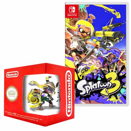 Splatoon 3 y taza Nintendo Switch