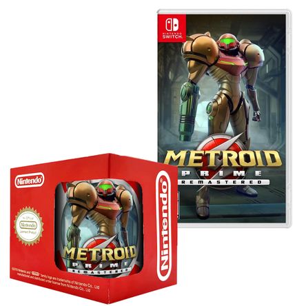 Metroid Prime Remastered Nintendo Switch + Taza