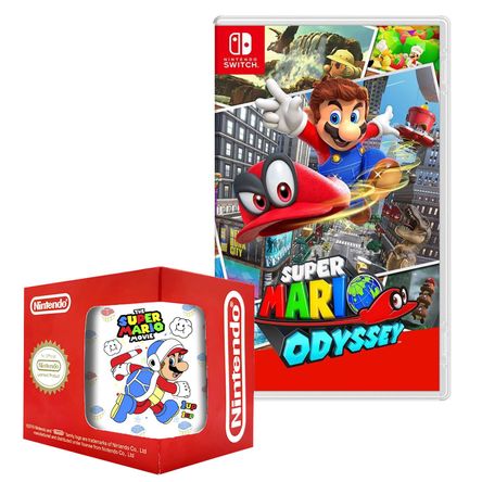 Super mario odyssey Nintendo Switch + Taza