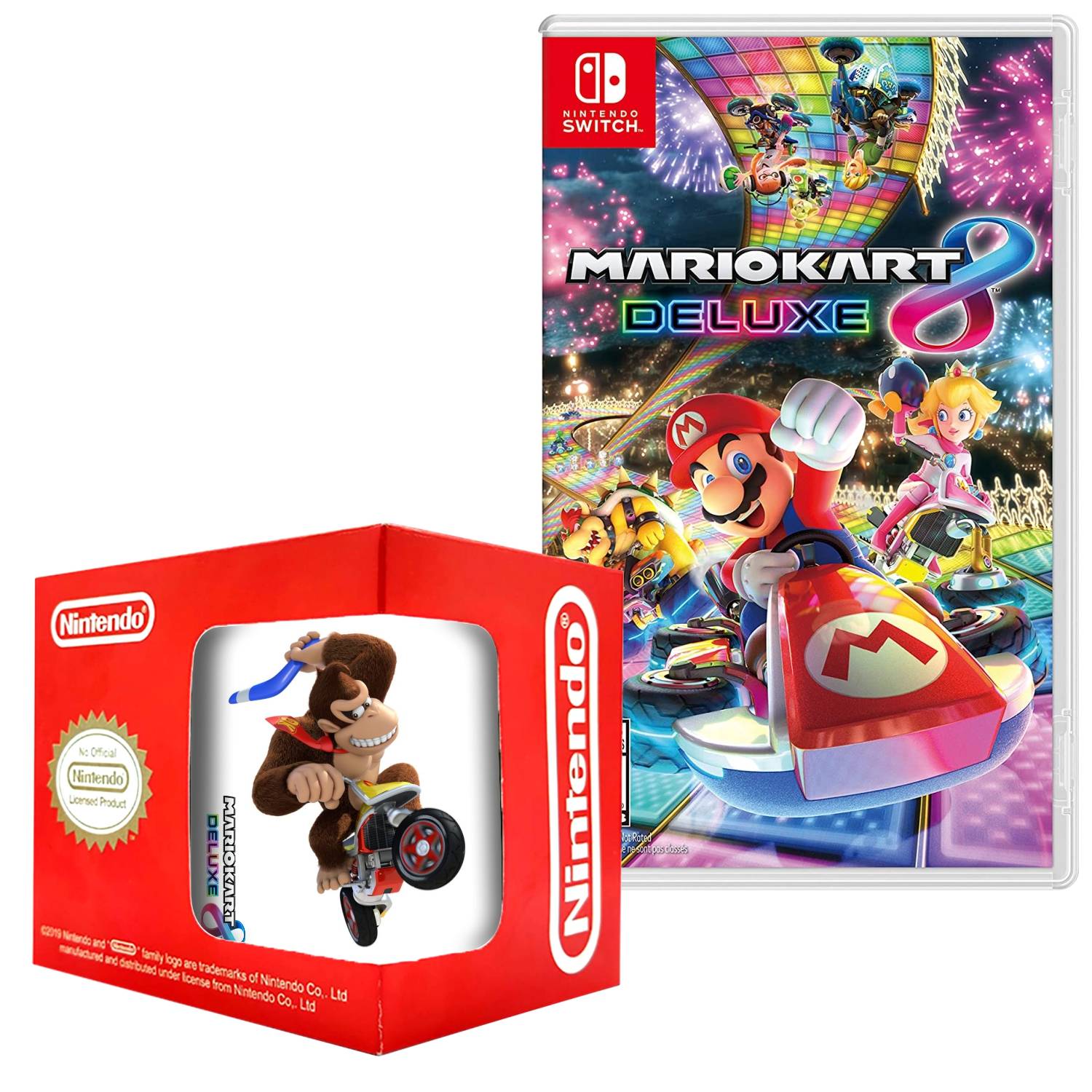 Mario kart 8 deluxe Nintendo Switch + Taza