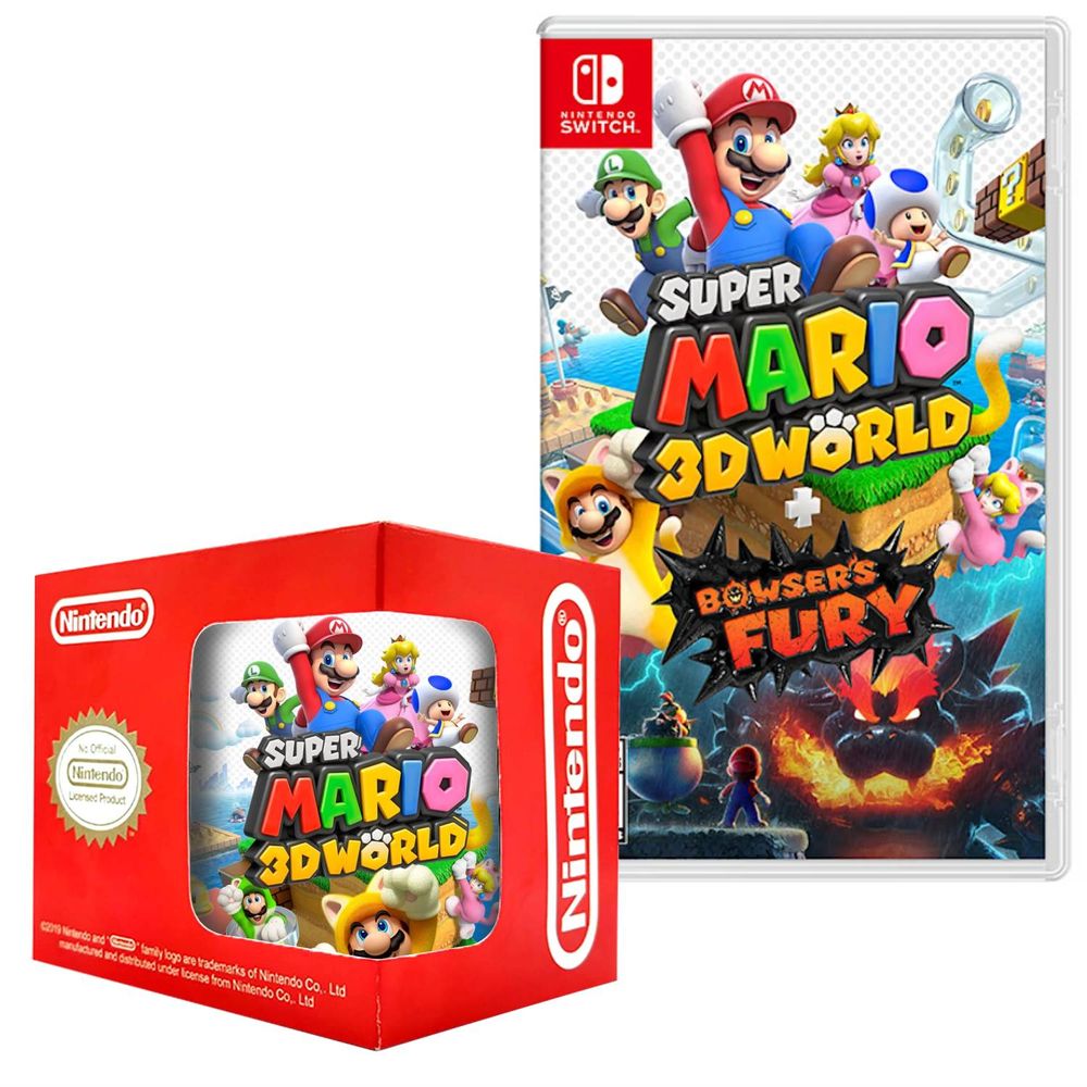 Super Mario 3D World Bowsers Fury Nintendo Switch + Taza Super Mario 3D World Bowsers Fury Nintendo Switch + Taza