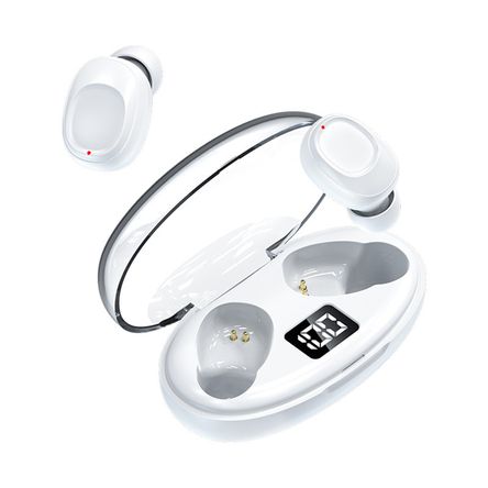 Auriculares Bt Inalámbricos K50 Bajo Consumo Energético Blanco