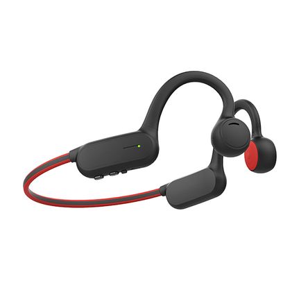 Auriculares Bluetooth De Conducción Ósea Negro Rojo