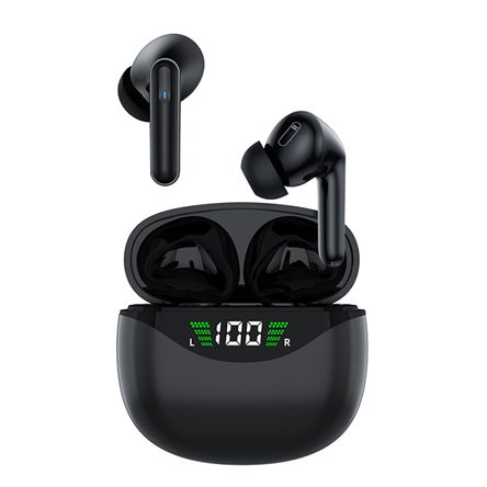 Auriculares Intrauditivos Deportivos Bt Con Pantalla Digital Vg121 Negro