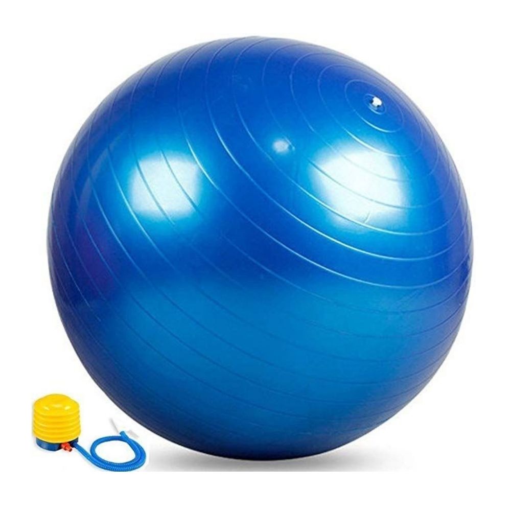 Pelota Yoga 75cm Morado Pilate + Inflador - Promart