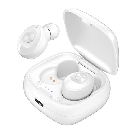 Auriculares Inalámbricos Con Micrófono Xg12 Bt5.0 Auriculares Intrauditivos De Música Blanco