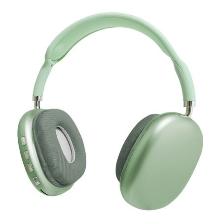 Auriculares Supraaurales Con Micrófono Inalámbricos Bt 5.3 Auriculares Con Cable De 3,5 Mm Verde