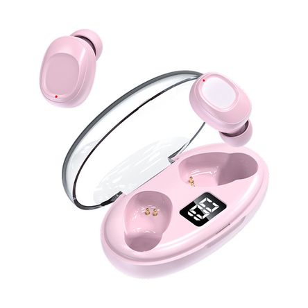 Auriculares Bt Inalámbricos K50 Bajo Consumo Energético Rosa