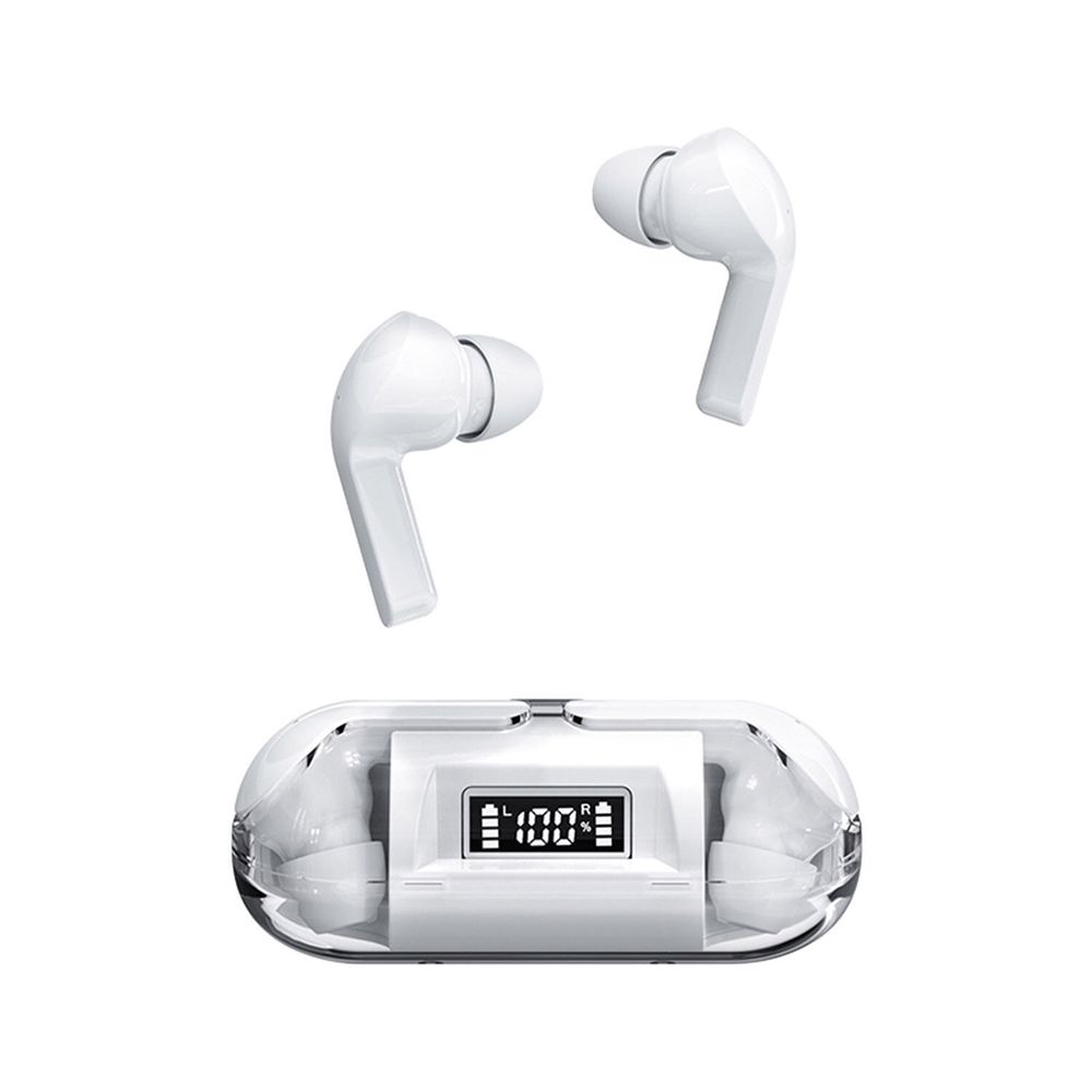 Auriculares In-Ear Tm20 Inalámbricos Bt 5.3 Cubierta Transparente Blanco -  Promart