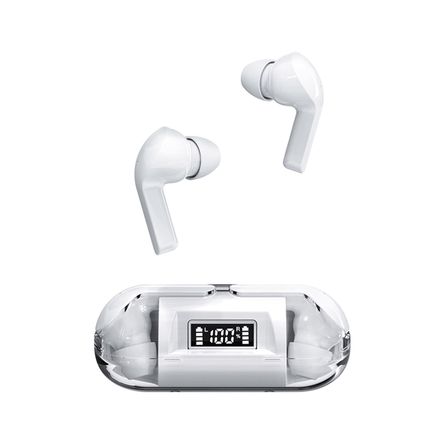 Auriculares In-Ear Tm20 Inalámbricos Bt 5.3 Cubierta Transparente Blanco