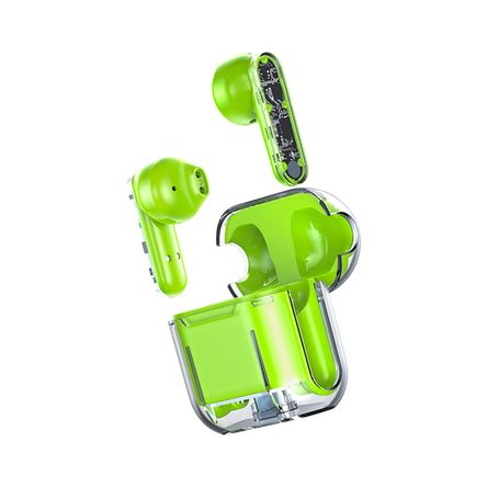 Auriculares In-Ear Tm10 Inalámbricos Bt 5.3 Cubierta Transparente Verde