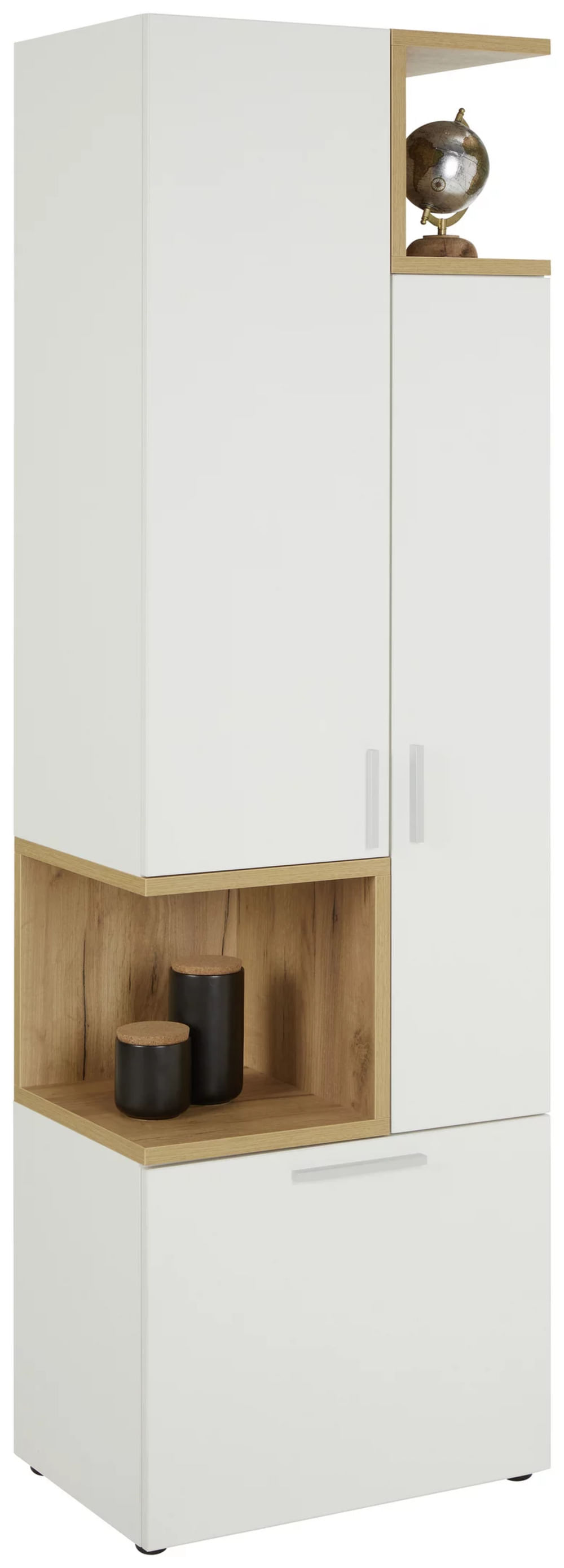 Aparador en vertical moderno 3 puertas Margarito color Blanco TU MESITA