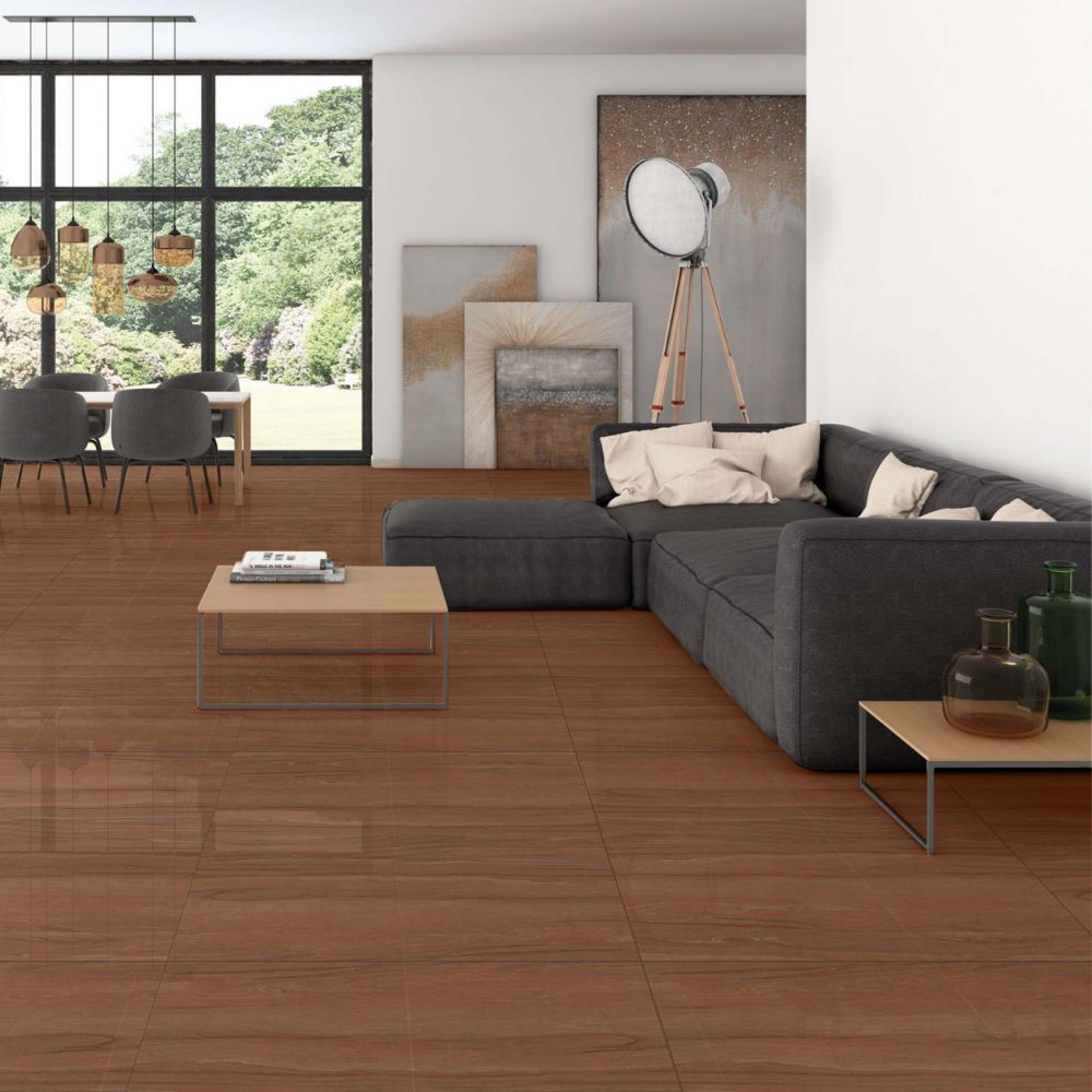 Piso Gress Maderado New Alpi Caoba Pulido 60x60cm 1.44m2 Klipen