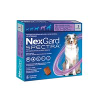Antipulgas para Perros Nexgard Spectra de 15.1 a 30 Kg x 3 Tabletas