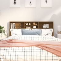 Cabecera de cama con repisas Denisse color Marrón TU MESITA