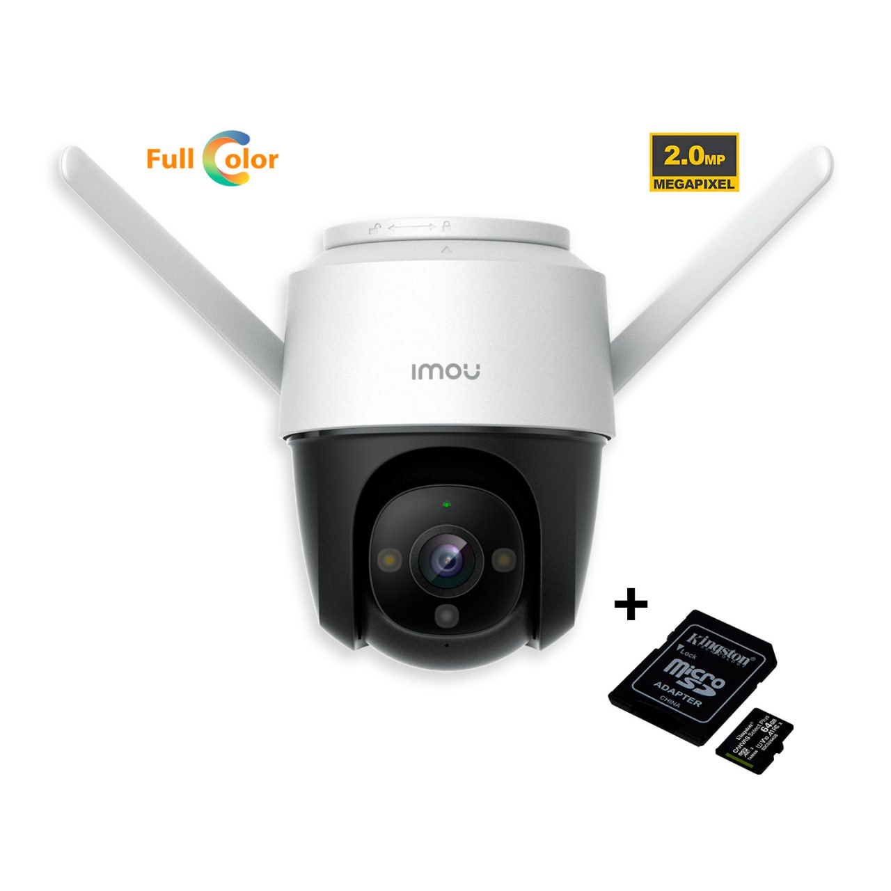 Cámara de Seguridad IMOU CRUISER WIFI 2MP para Exterior - Micro SD 64GB