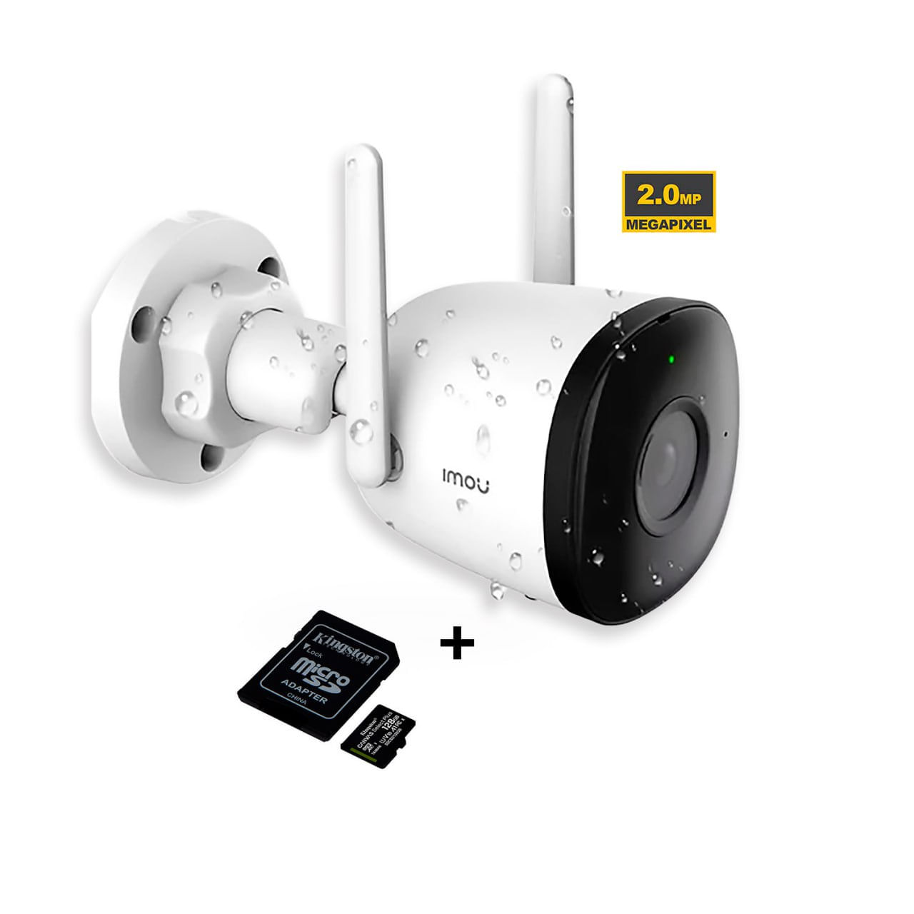 Cámara de Seguridad IMOU BULLET 2C WIFI 2MP para Exterior - Micro SD 128GB