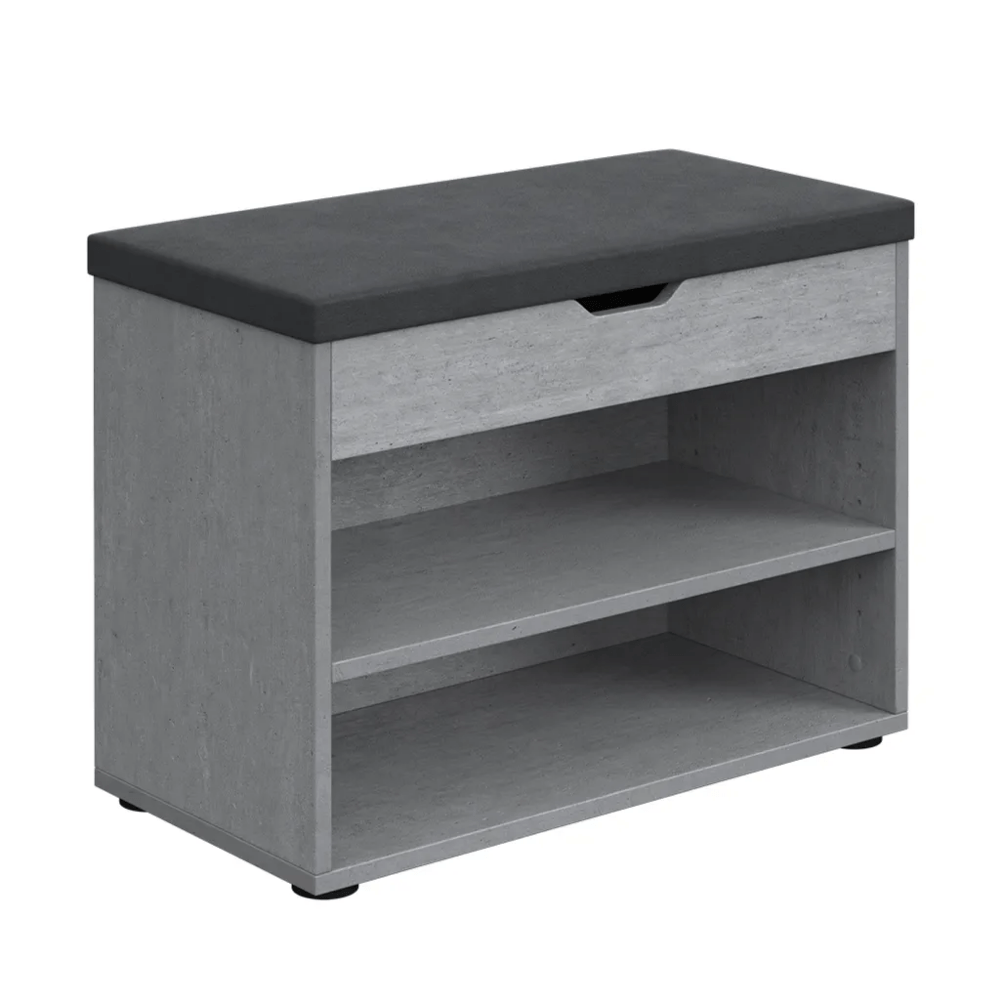 Zapatera Vicco 6 Pares Color Cemento Muebles Bonno