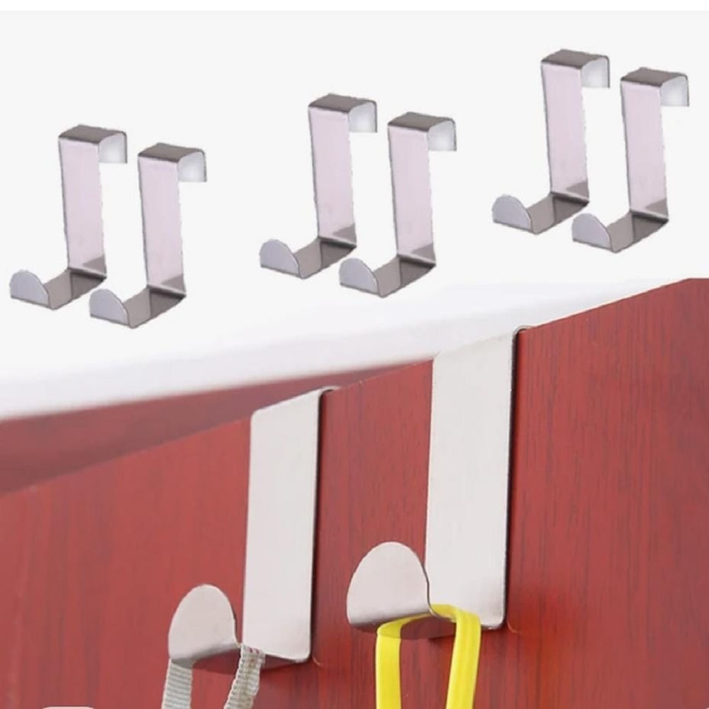 Baño Perchero De Puerta Con Ganchos Acero Inoxidable Para