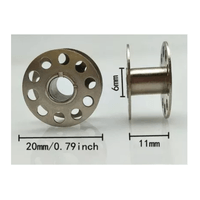 100 Carretes Carretel Metal para Maquina de Coser Domestica Familiar Casera Semi