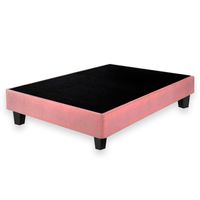Box Tarima con Patas de Madera LeMueble 2 Plazas Palo Rosa