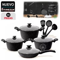 Juego de Ollas 11Pzas Ultra Granito FZ-X1713M Negro