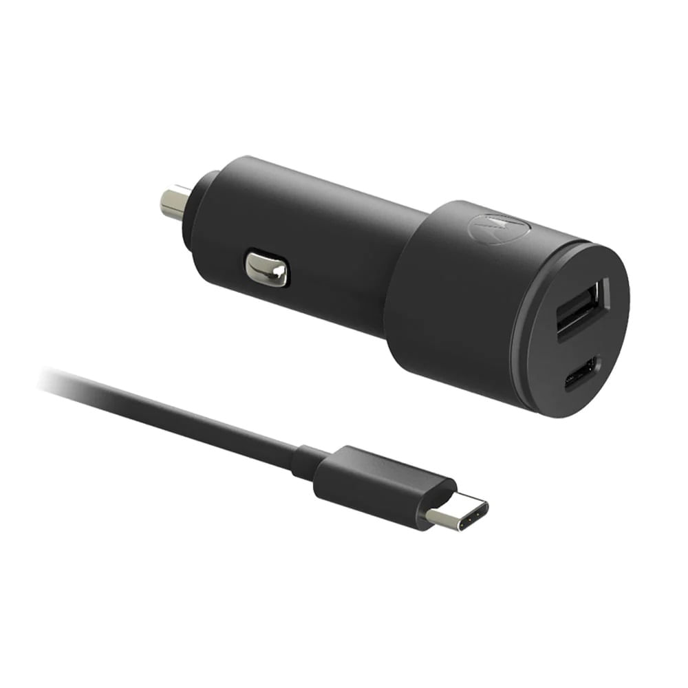 Cargador de Auto Motorola TurboPower 45 USB-A USB-C 3X