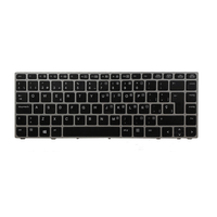Teclado para Laptop Hp ELITEBOOK FOLIO 9470 9480 9470M Marco plateado