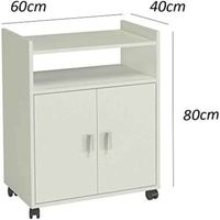 Mueble Auxiliar de Cocina para Microondas Danés color Blanco R&R MUEBLES