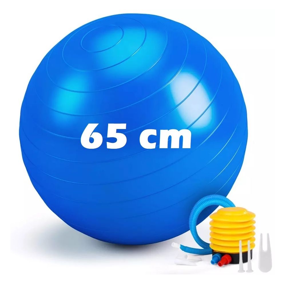 Balón Deporte Pelota Yoga Pilates 65 cm Más Inflador