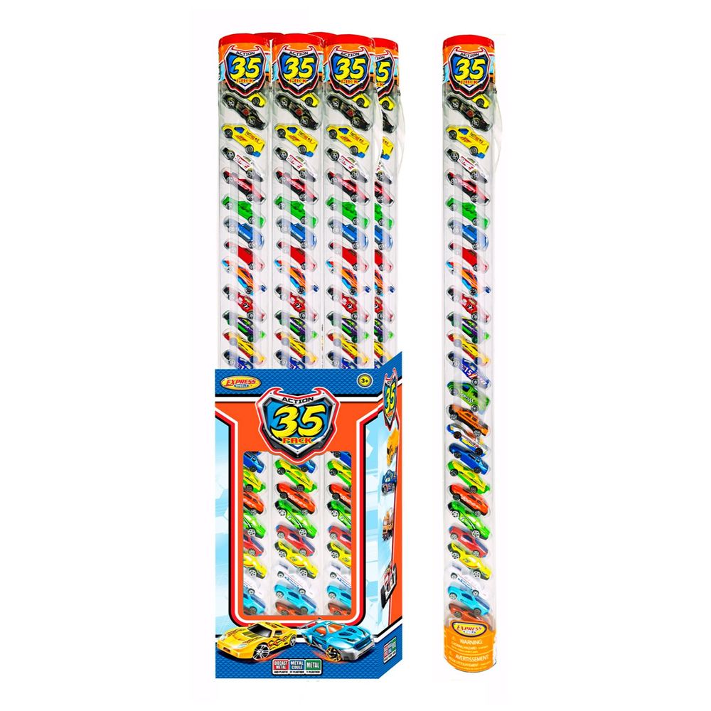Set De Juego Express Wheels Racing Tube 35 Piezas Promart