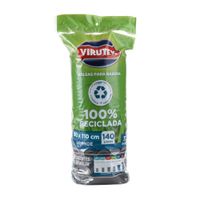 Bolsa de basura Rollo Negra Virutex 140 litros x 30 unidades