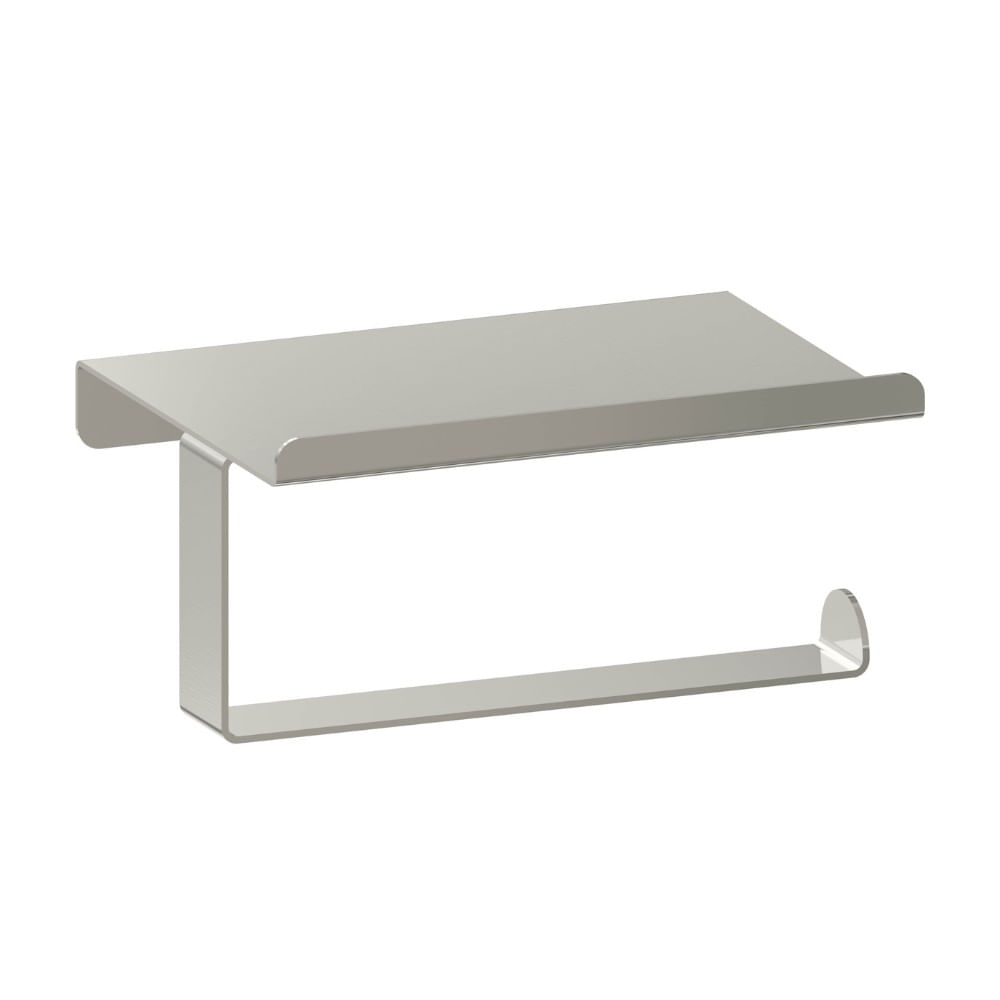 Porta rollo con repisa Sensea Loft Cromado Mate