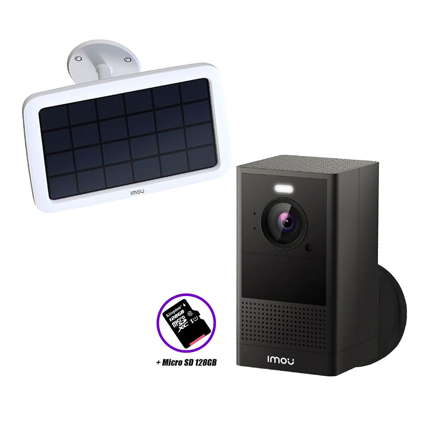 Cámara Seguridad Wifi Imou Inalámbrico Cell 2 4mp Panel Solar Sd 128gb