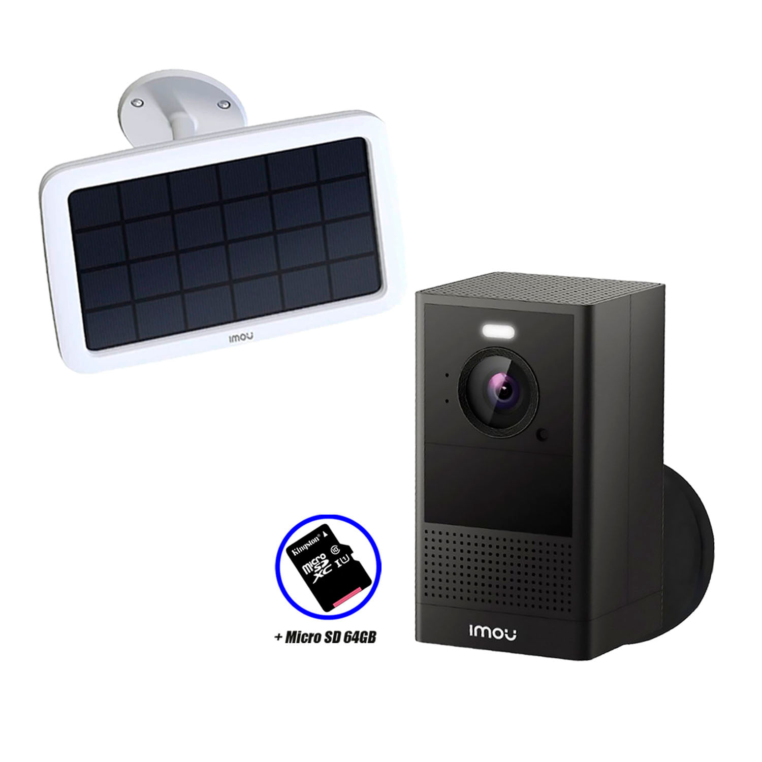 Cámara Inalámbrico Imou Cell 2 4mp Panel Solar Wifi 2,4 Ghz 5 Ghz Sd 64gb