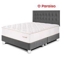 Juego de Dormitorio Paraíso Royal Elizabeth King + 2 almohadas viscoelásticas + Respaldo