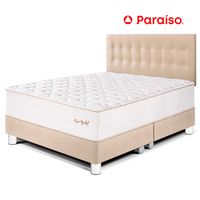 Juego de Dormitorio Paraíso Royal Elizabeth King + 2 almohadas viscoelásticas + Respaldo