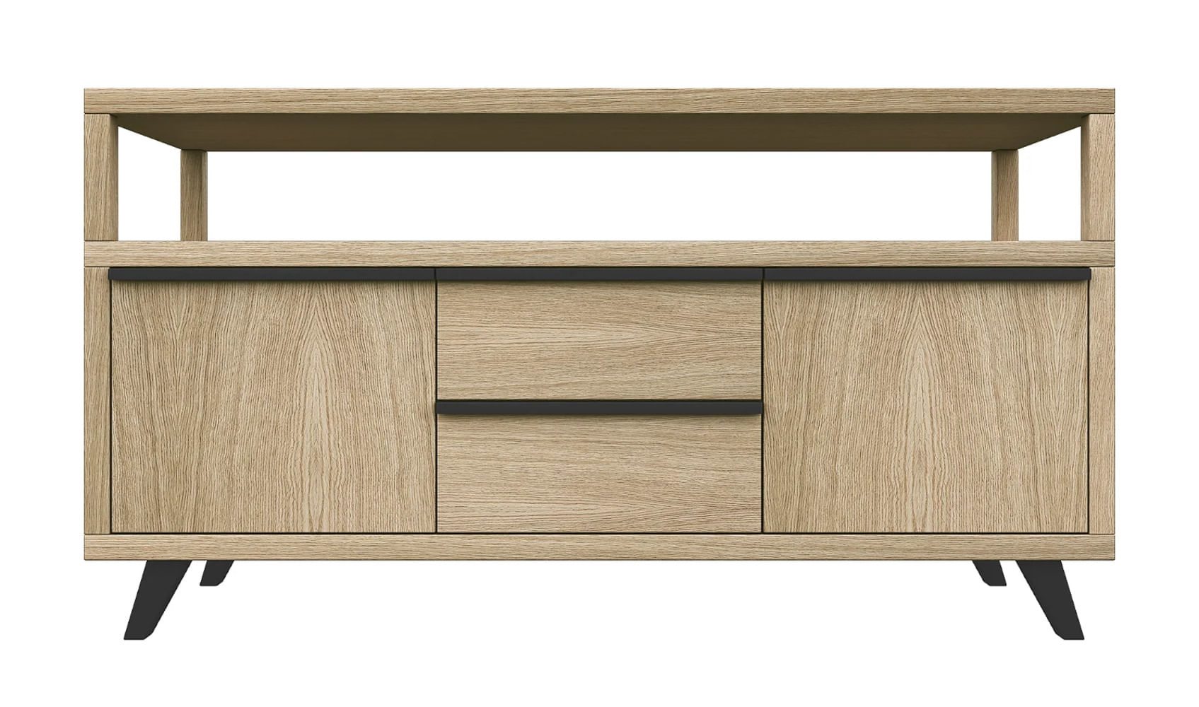 Aparador Nórdico largo 2 cajones 2 puertas Mijail color Duna TU MESITA