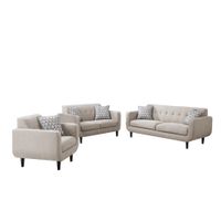 Juego de sala 321 Bucarest AZYA Muebles Beige
