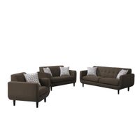 Juego de sala 321 Bucarest AZYA Muebles Marrón