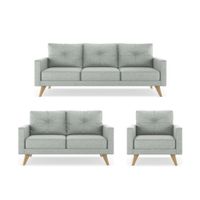Juego de Sala 321 SIDNEY AZYA Muebles Gris