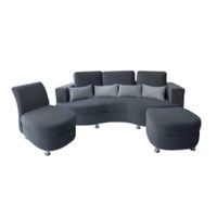 Juego de sala Paris AZYA Muebles Gris