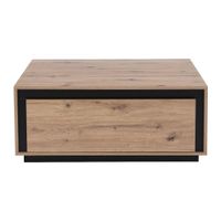 Mesa de Centro Moderna 2 cajones Tefy color Macadamia TU MESITA