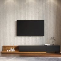 Mesa para TV Extensible 3 cajones Carolina color Negro/Macadamia TU MESITA